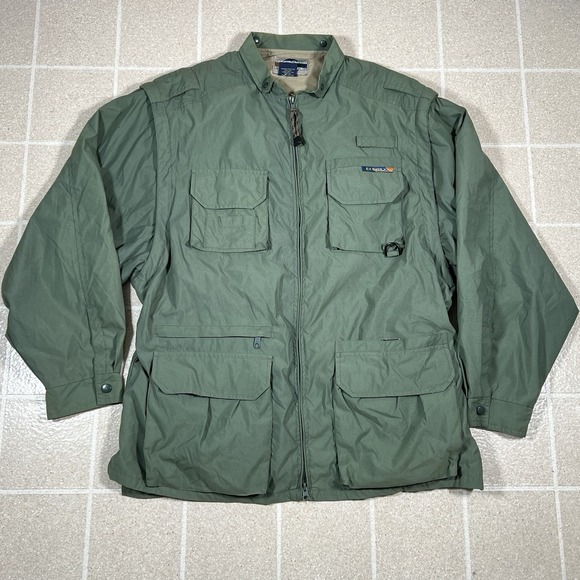 Exofficio Travel Wear Convertible Fishing Cargo Multi Pocket Safari Jacket Sz XL - Picture 2 of 6
